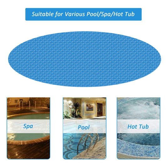 Blue Love Bubble Film Swimming Pool Cover