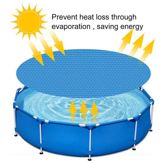Blue Love Bubble Film Swimming Pool Cover